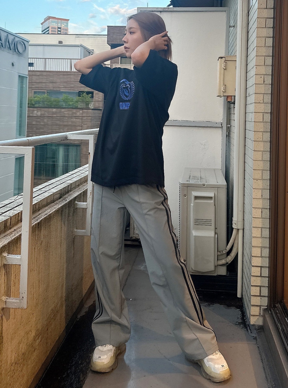 【Unisex】Multi Function Side Line Pants