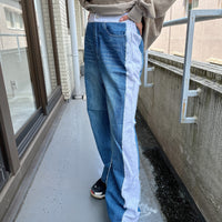 Denim Combi Sweat Pants